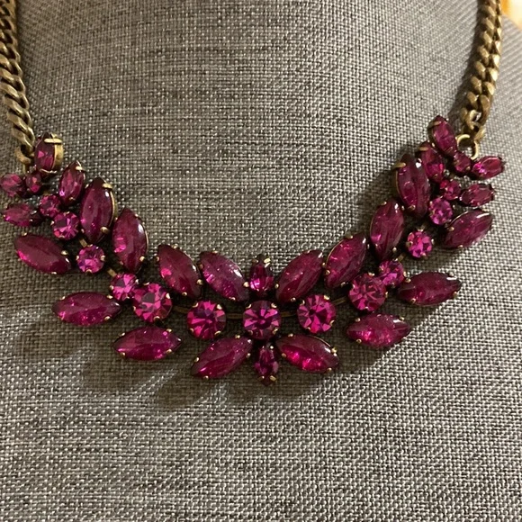 Fossil Pink Rhinestone necklace - Picture 3 of 3
